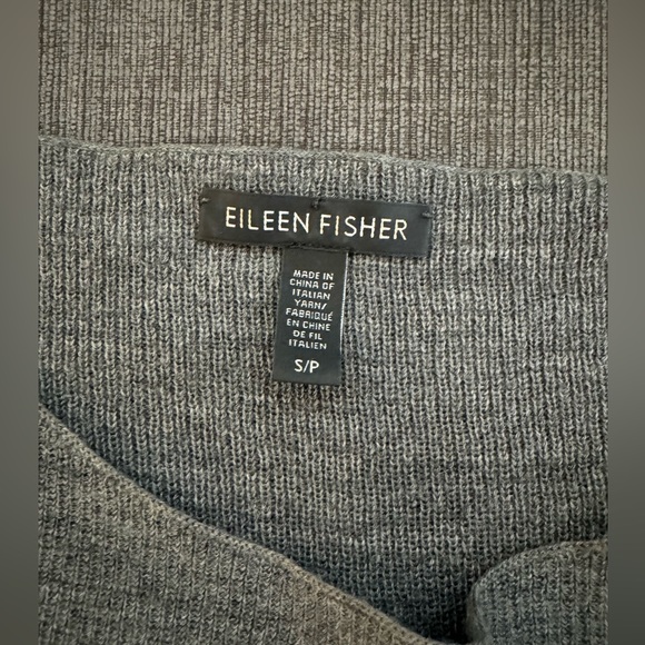 Eileen fisher asymmetrical merino wool pullover sweater - Picture 5 of 9